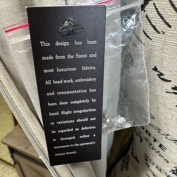 Johnny Was Silver Sequin Cocktail Mini Formal Dress Size 12 Flutter Sleeve Glitz - Picture 13 of 13